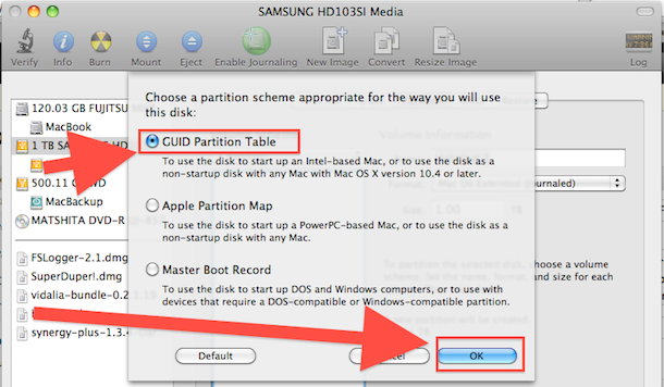 preparing new hard drive for mac os install