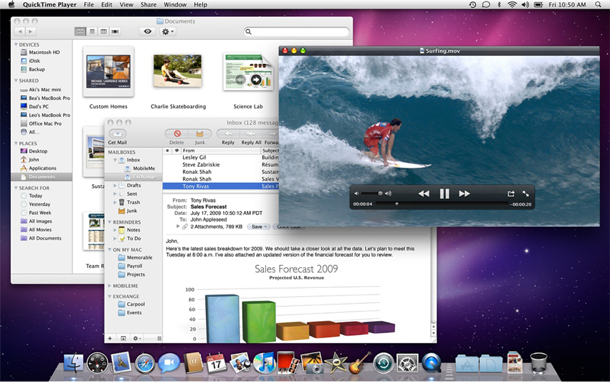 snow leopard desktop