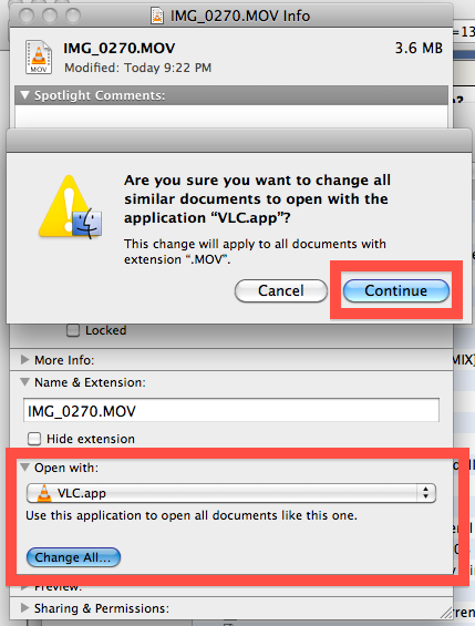 change mac file association