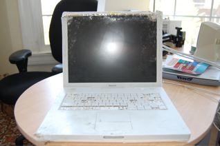 dog chewed ibook