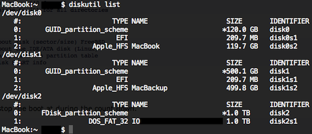 list mounted drives