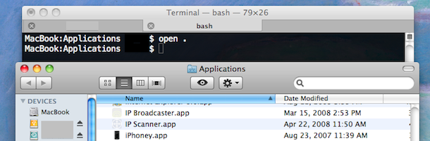 open folder from terminal open folder from terminal