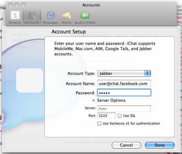 Mac chat program for facebook