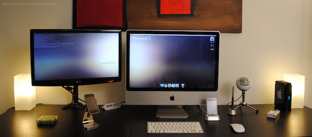 imac with external display
