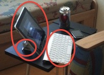 ridiculously concvenient ipad setup