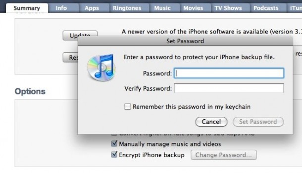 Password Iphone