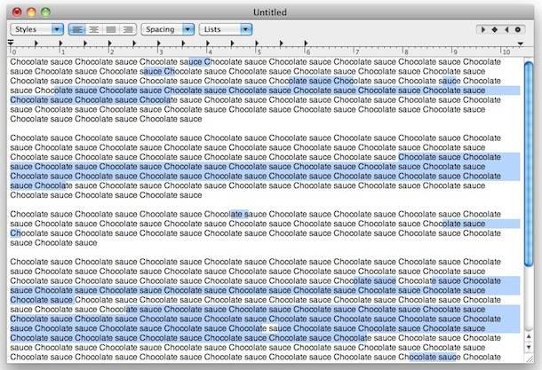 select sections of text select sections of text
