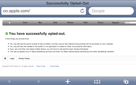 opt out of iad