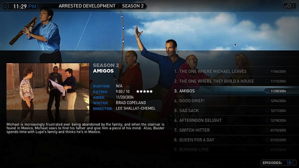 plex mac media center interface