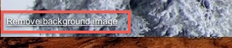 remove google homepage wallpaper background
