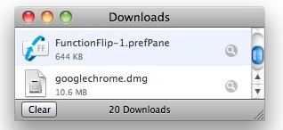 safari downloads window