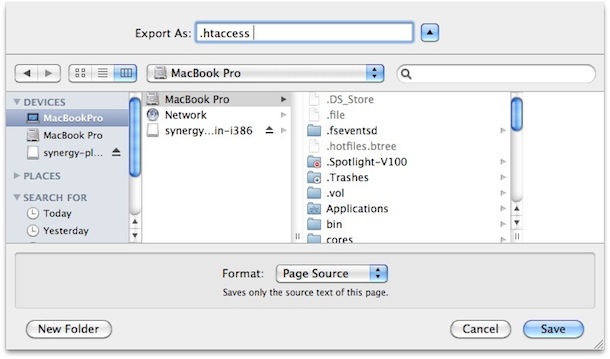 show hidden files mac