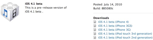 iOS4.1 download