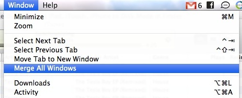 merge windows to tabs safari