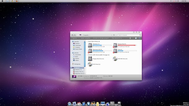 mac os x for windows 7 free download