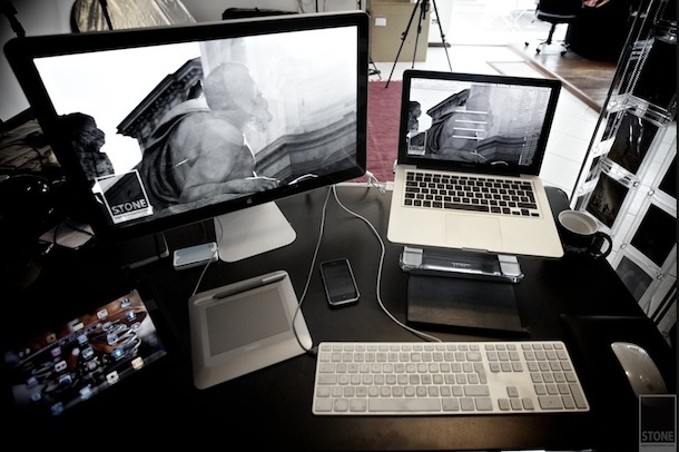 macbook pro with apple cinema display macbook pro with apple cinema display