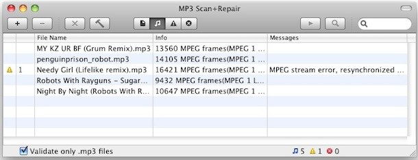 repair mp3 files