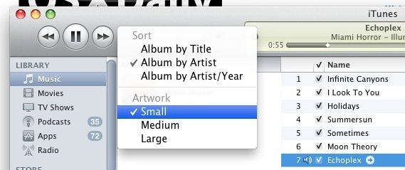 change itunes 10 album art size change itunes 10 album art size