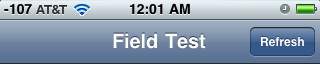 iphone antenna reception test