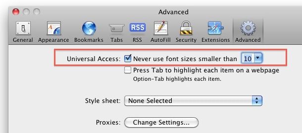 increase font size safari increase font size safari