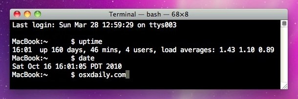 record mac uptime