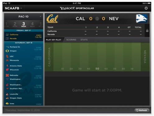 sportacular college football iphone app sportacular college football iphone app