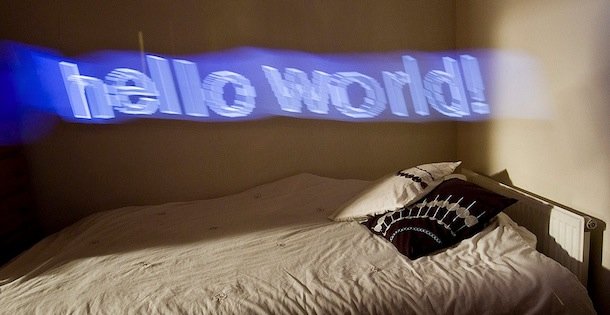 hologram text projector iphone