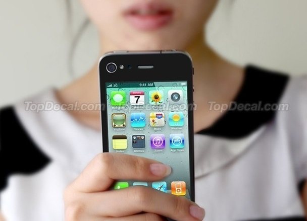 iphone screen backwards decal