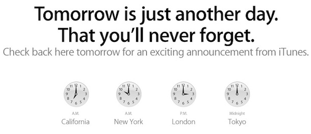 itunes announcement