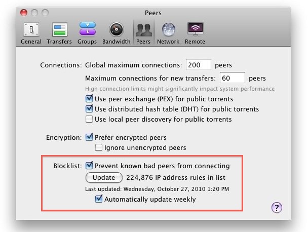 prevent bad peers transmission