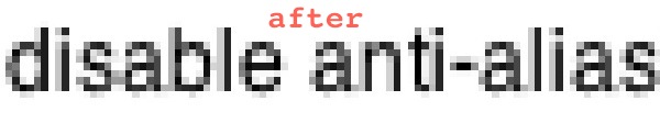 disable anti-aliasing when zooming disable anti-aliasing when zooming