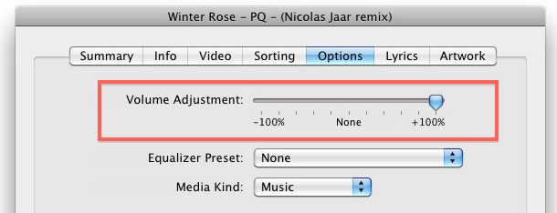 make song play louder itunes