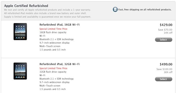 refurb ipad sale