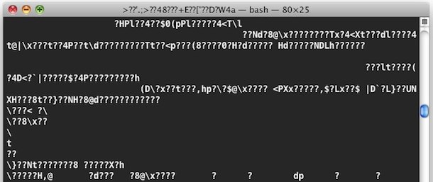 reset terminal gibberish reset terminal gibberish