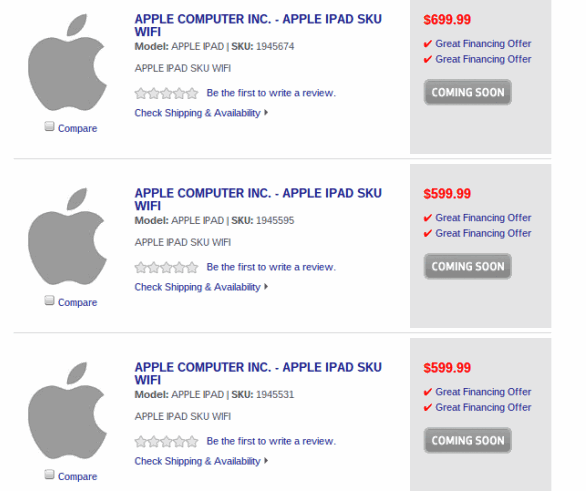ipad 2 prices leak ipad 2 prices leak