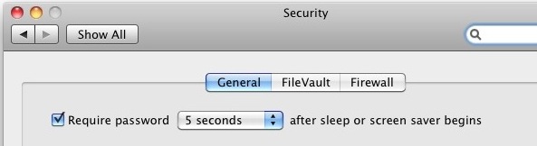 password protect mac screensaver and from sleep wake