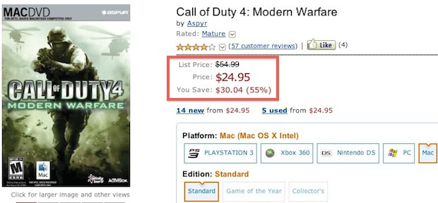 call of duty 2011 game. Call of Duty 4 for Mac is 55%