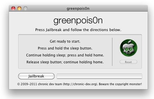 how to jailbreak ios4-2-1 with greenpois0n untether