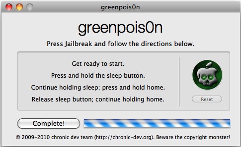 jailbreak-ipad-4-2-1-greenpois0n. Now on your iPad, look for the green 