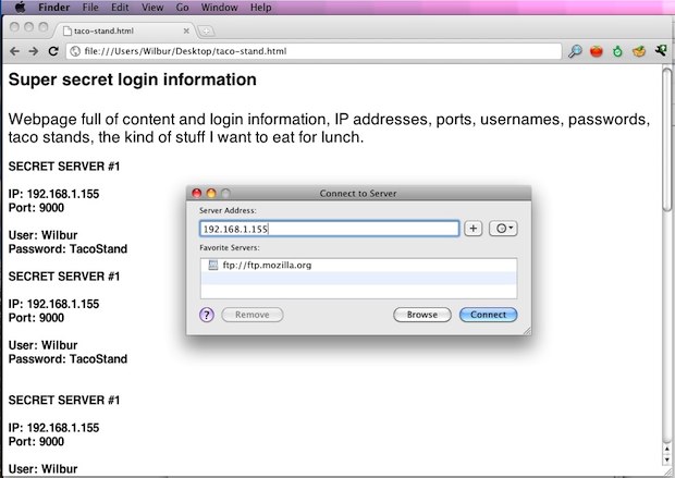 connect-to-server-from-webpage
