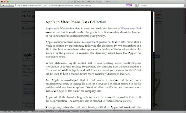safari-reader-nyt-paywall Read NYT Paywall Article with Safari Reader