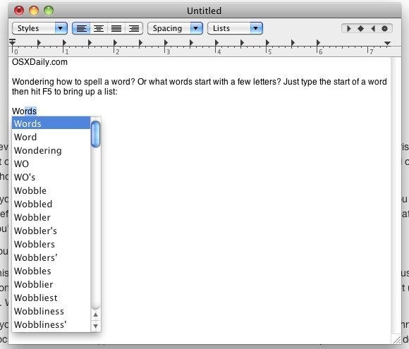 word-completion-mac-f5