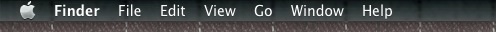 This is the menu bar in black on a Mac