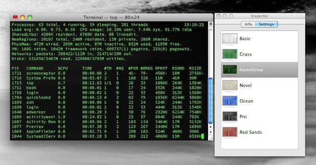 change-terminal-appearance-inspector Change Terminal Appearance with Inspector