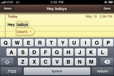 lodsys-autocorrects-to-losers Lodsys autocorrects to losers