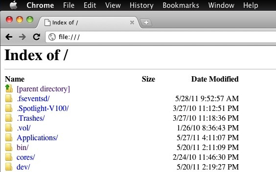 use-chrome-to-see-invisible-files Chrome can see Invisible Files on a hard drive