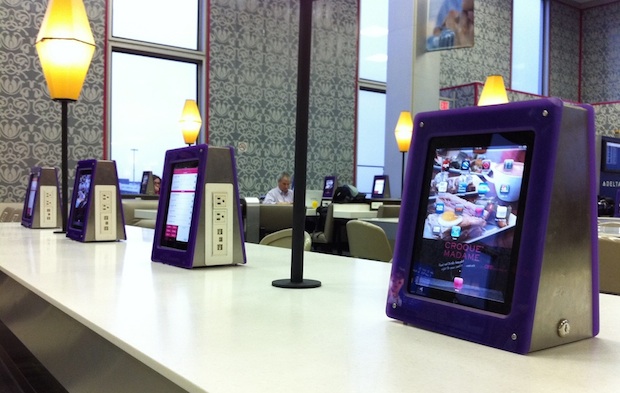 iPad's at Deltas terminal in JFK