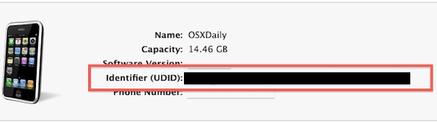 iPhone UDID