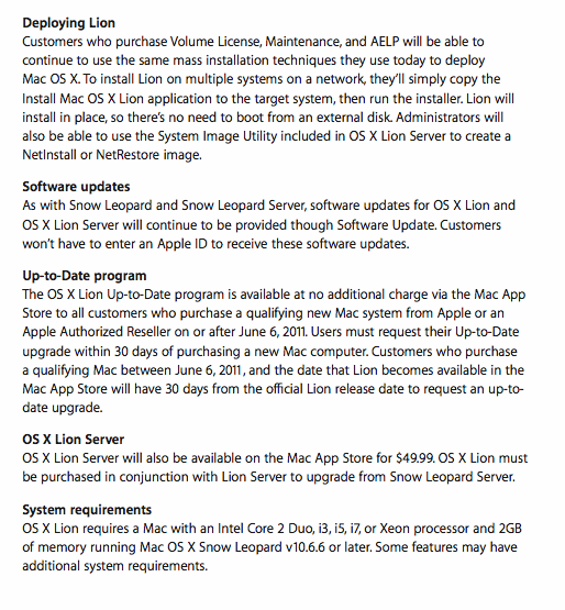 Lion Volume License Info 2