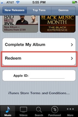 Itunes Redeem